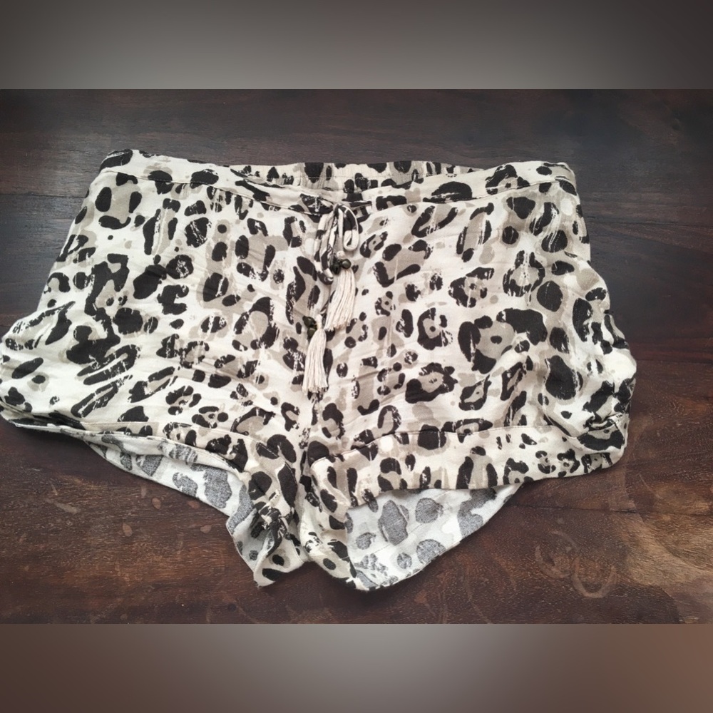 RARE Spell and the Gypsy Collective leopard print Short XS animal boho beach